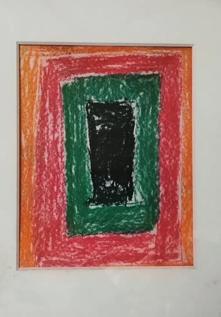 Untitled (Squares), crayon on paper, Central Illinois, c. 1995