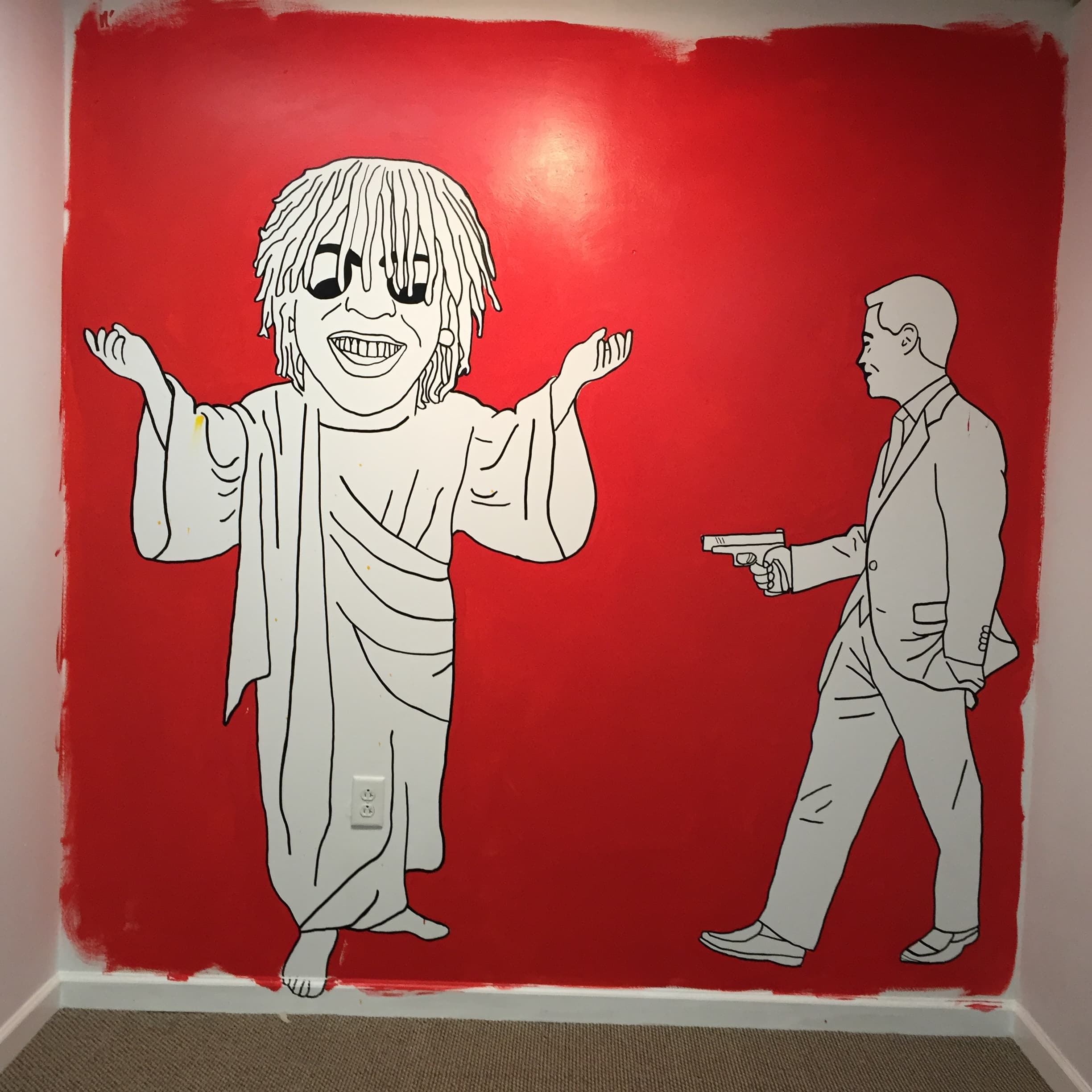 Untitled (Whiteface), wall mural, We Are Taller Than Buildings, 2016